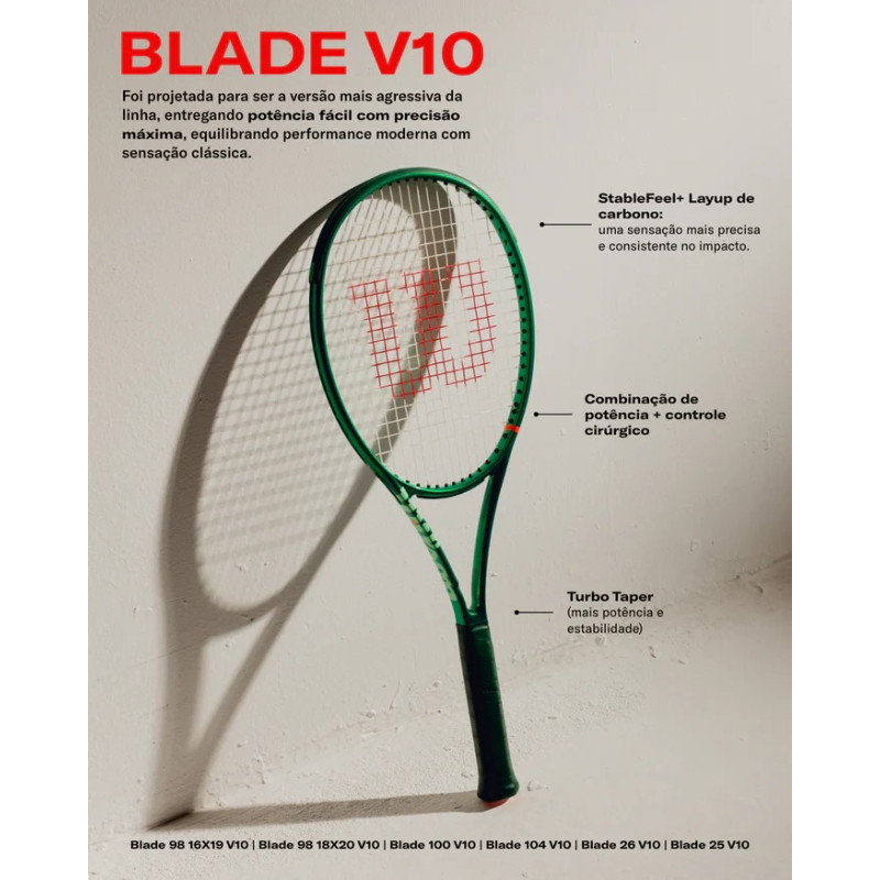 Raquete de Tênis Wilson Blade 98 16x19 V10 2026 | 305g
